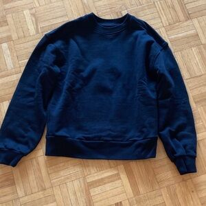 Everlane Women’s Black Crewneck Sweater 100% Organic Cotton